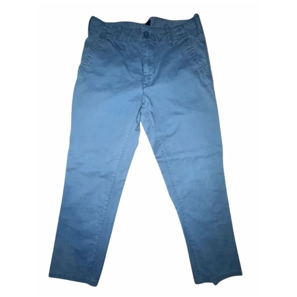 Gap Modern Khakis Pearl Blue Straight Leg Men's 32x30 (Actual 30x29) EUC